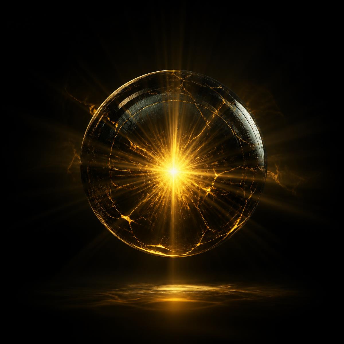 Abstract 3D sphere representing global SEO reach and digital authority